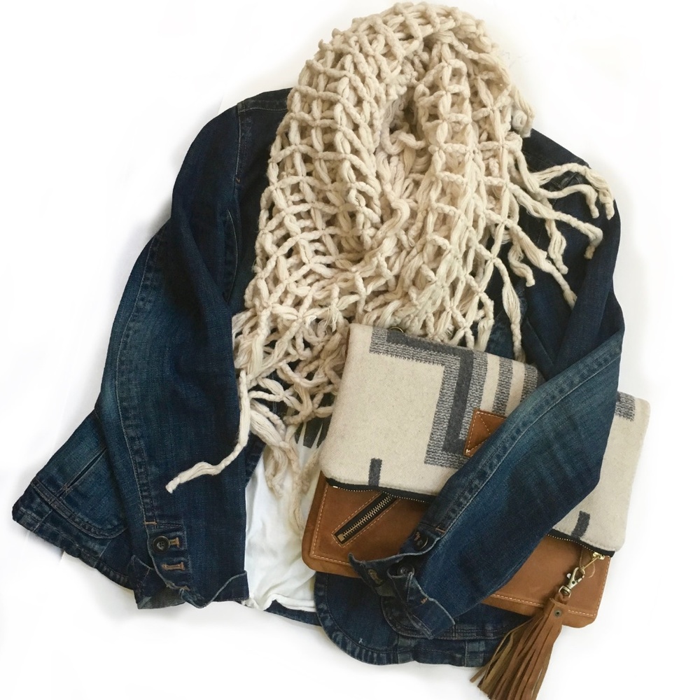 Mesh Knit Infinity Scarf